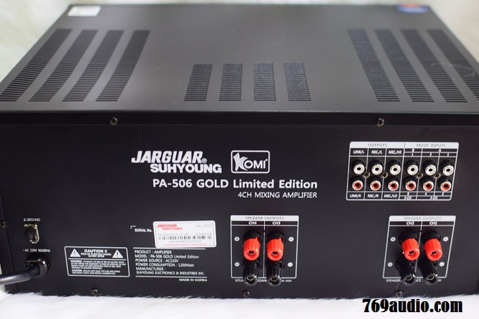 mặt sau Jarguar 506 gold limited edition